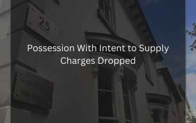 Possession With Intent to Supply Charges Dropped