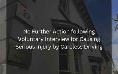 No Further Action following Voluntary Interview for Causing Serious Injury by Careless Driving
